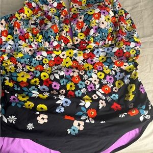 Anne Cole Floral One Piece  Sz 22